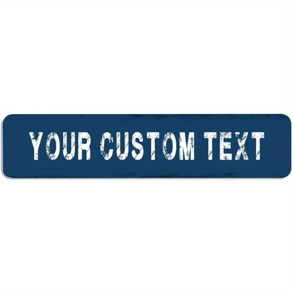 Vintage Tin Sign 4x16 Inch Customizable Rustic Wall Decor for Bar Man Cave Gift