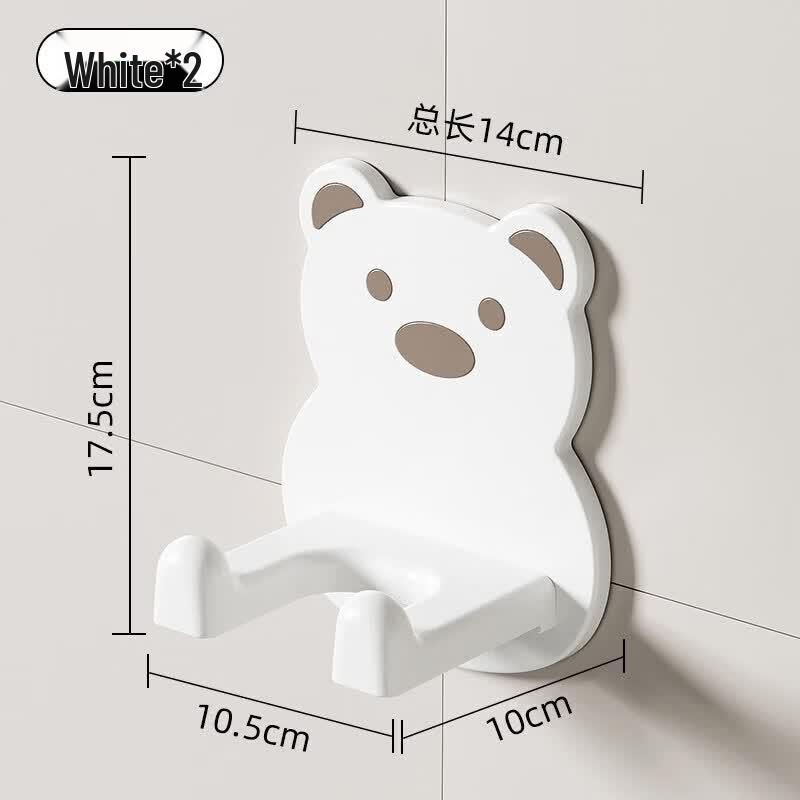 LIEI Cream Style Bear Hair Dryer Holder