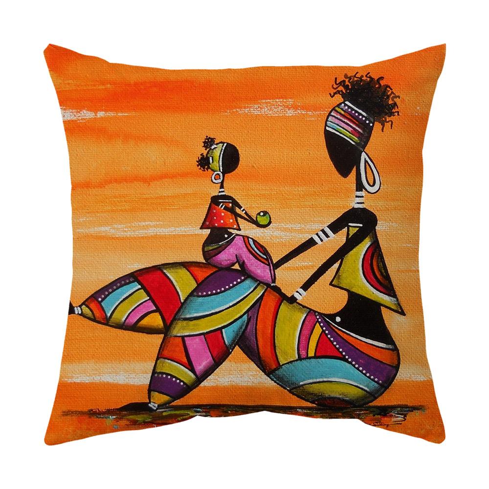 

Новая подушка с африканским принтом, подушка для дивана, наволочка, товары для дома 45 * 45cm (collection priority delivery)