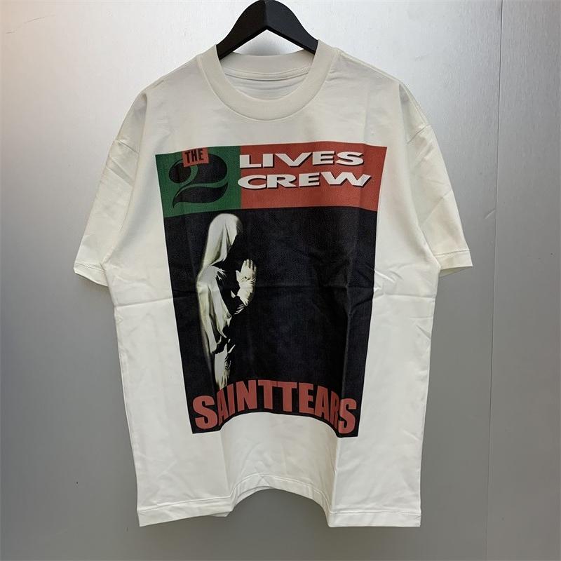 

Saint Men Cotton Fashion Street Tshirt Oversized Y2k Summer Casual Short Sleeve Men and Women Tee Premium Soft Loose Fit 4XL