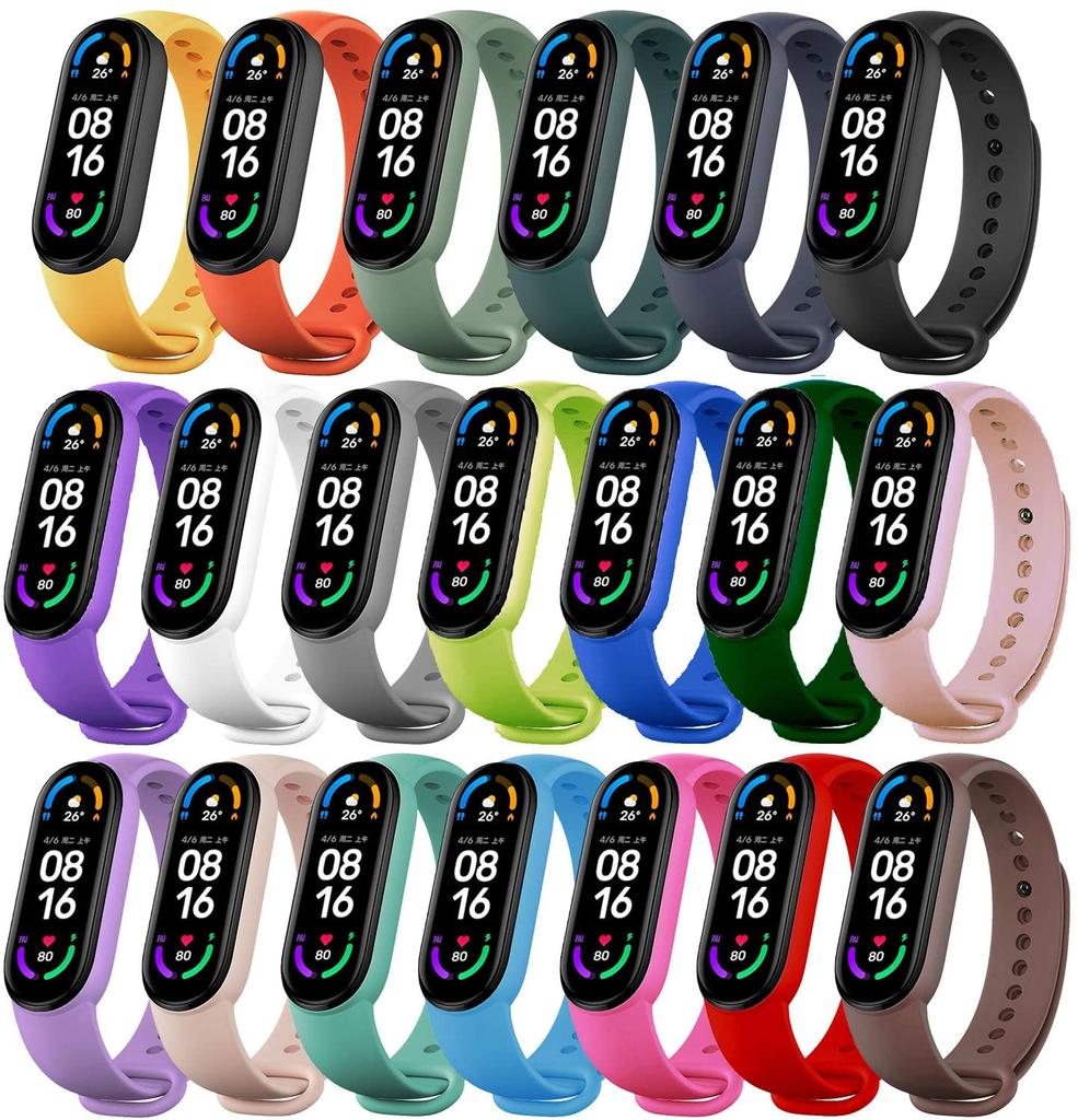 Strap for Xiaomi Mi Band 6 7 Bracelet Sport Silicone Watch Wristband Miband Band6 Band4 Correa For Xiaomi Mi Band 3 4 5 7 Straps