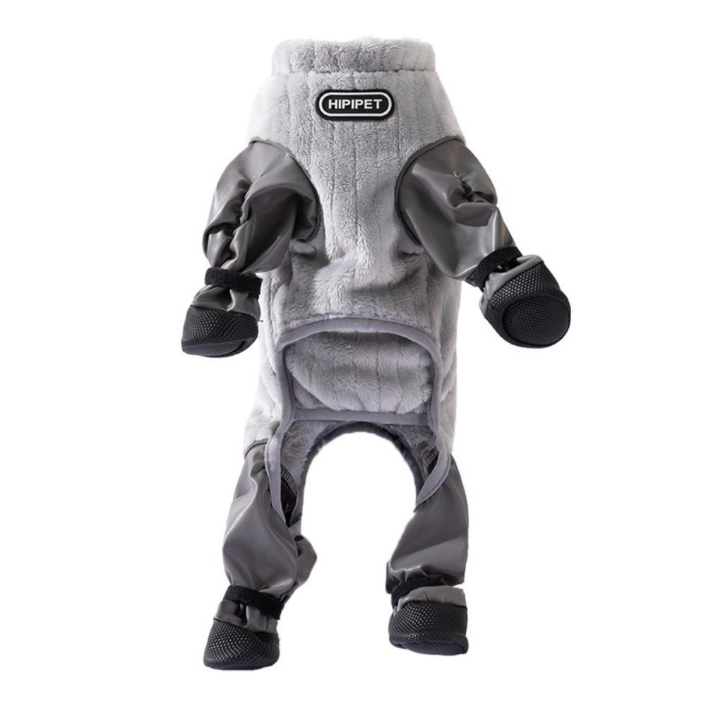 Thickened Pet Dust-proof Pants Full Body Pet Jumpsuit Cozy Dog Winter Coat for Outdoor Walks