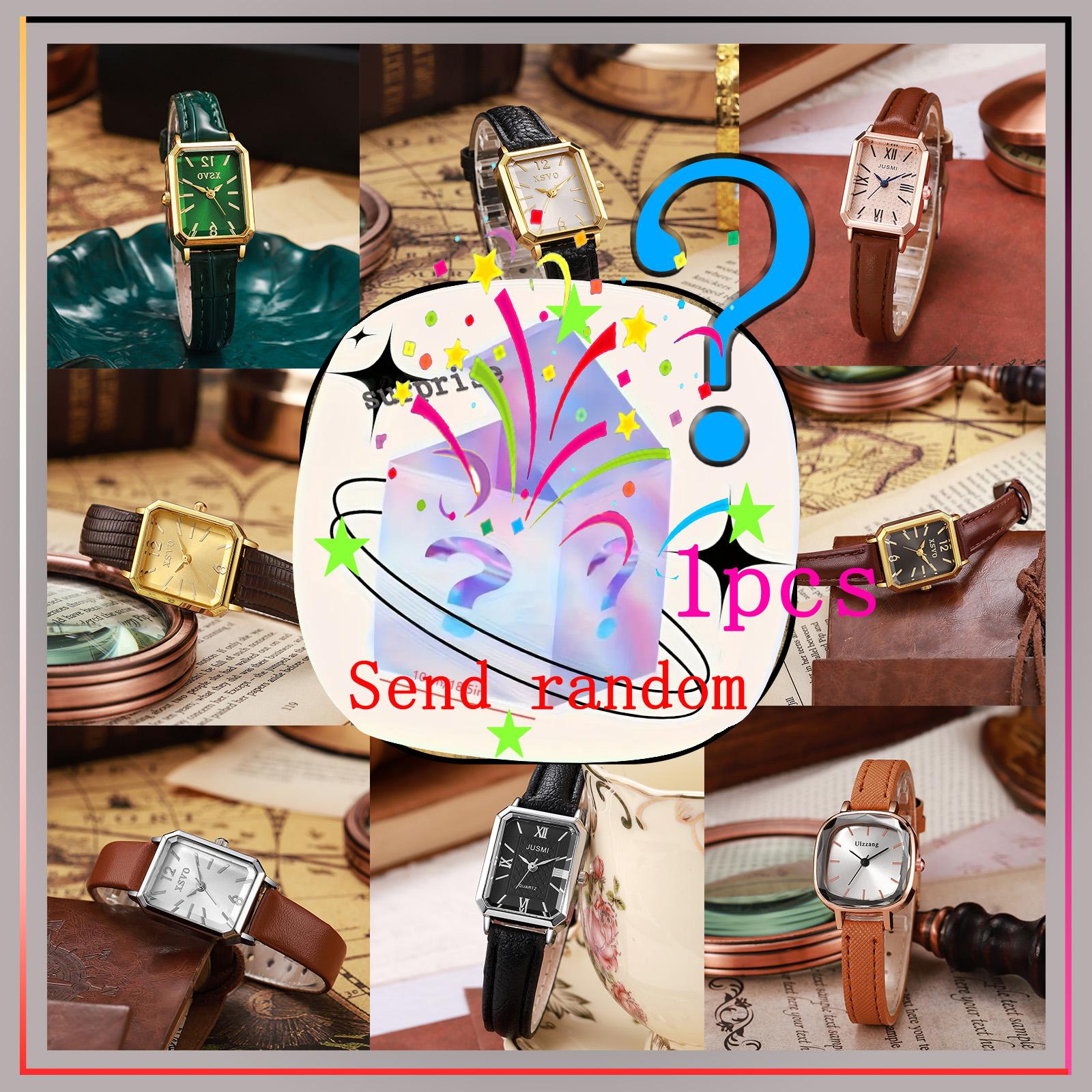 

1 шт./компл. Модные простые женские часы, случайный стиль; разноцветный