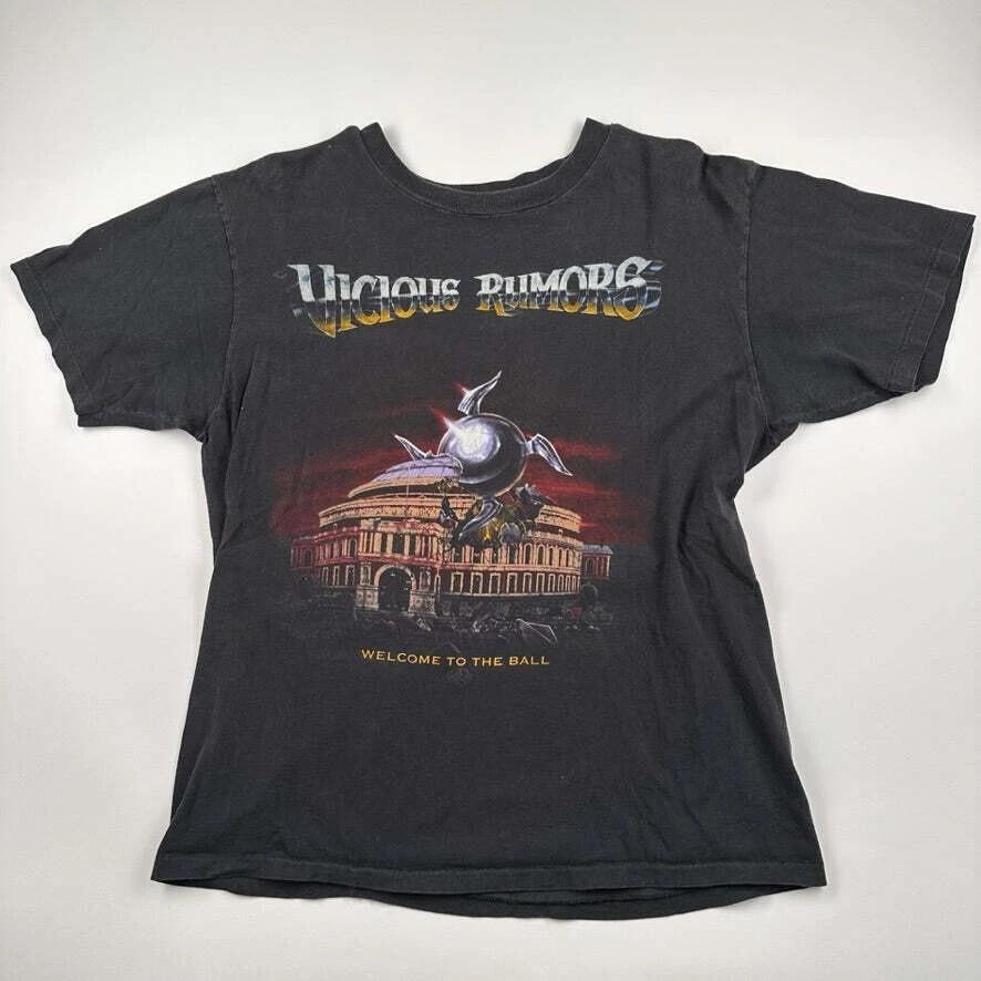 Vintage 1992 Vicious Rumors Shirt Large Welcome To The Ball 2SIDE REPRINT Unisex T-Shirt XXL