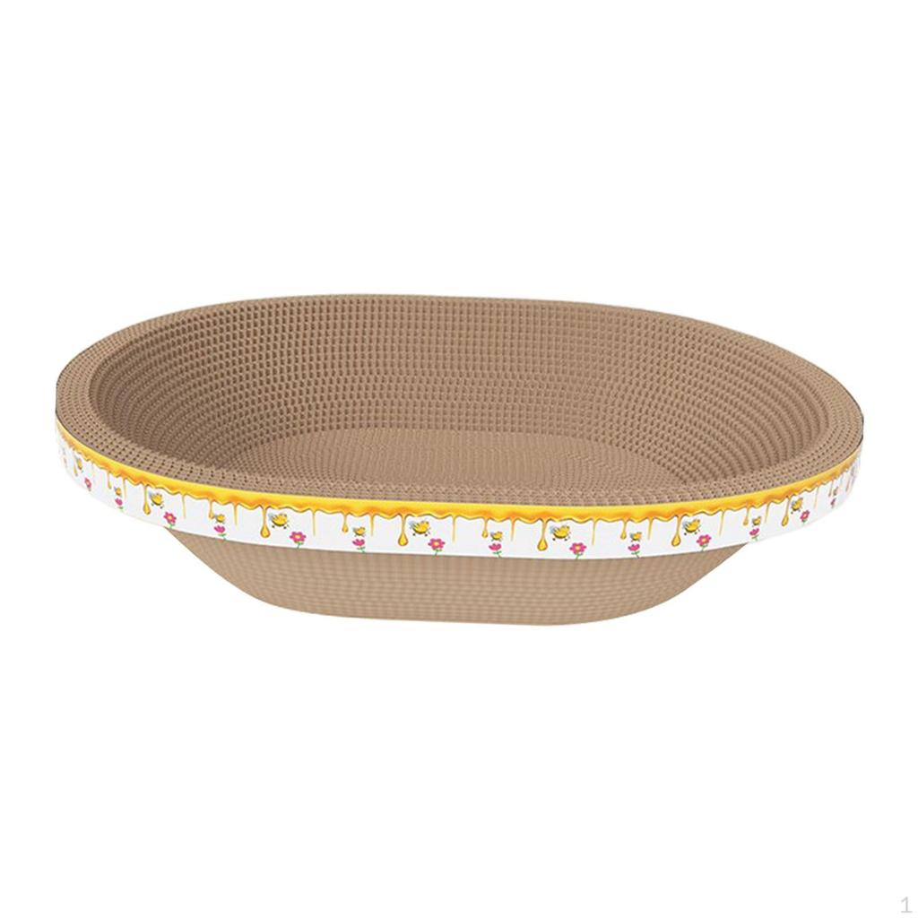 Bowl Cat Scratcher Lounge Sleeping Board Crafts Home Decor Furniture Protection Nest Decoration