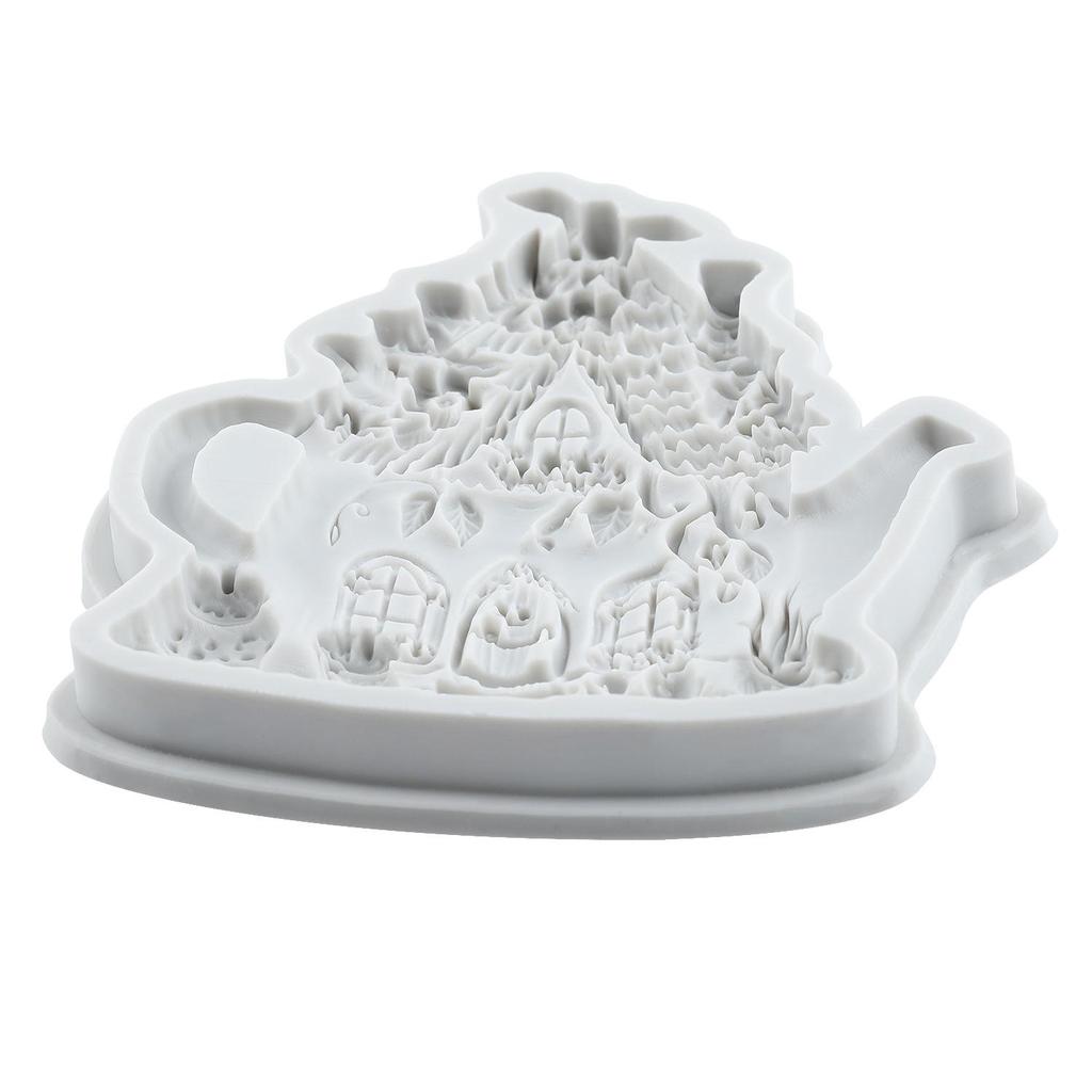 Fairy Garden Silicone Molds Teapot House Fondant Mold Cake Decorating Tools Cupcake Topper Candy Chocolate Gumpaste Mold