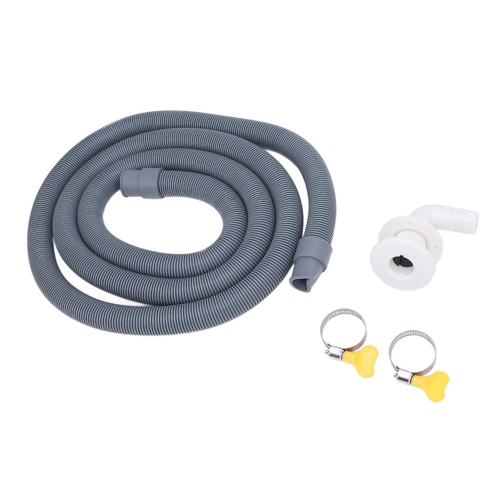 750GPH Bilge Pump Installation Kit High Pressure Resistant 0.75in Dia. 6.56ft Bilge Pump Hose with 90 Degree Fitting