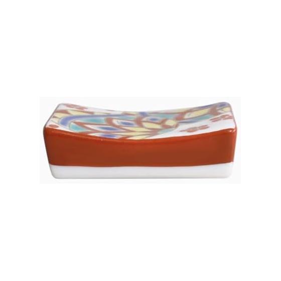 Kutani Ware Chopstick Rests - Hand-Painted Japanese Porcelain with Pouch - Elegant Tableware for Gifts and Home Decor