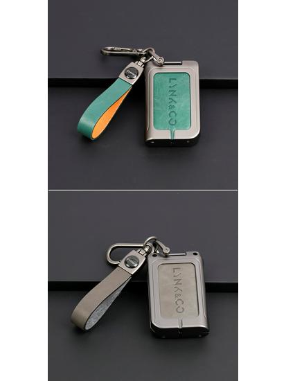 New Genuine Leather Alloy Key Case for Lynk & Co Models 01, 03, 05, 06