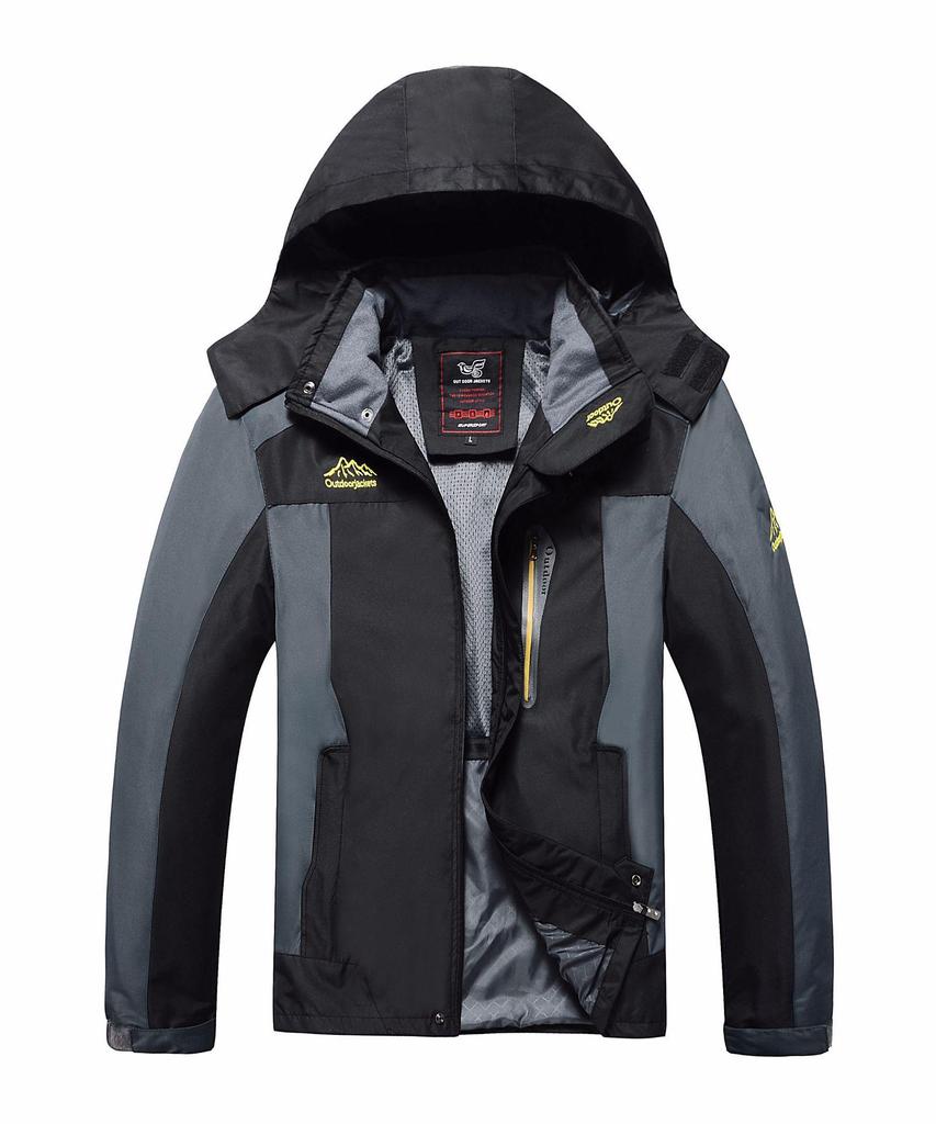 Autumn/Winter Plus Size Men's Windbreaker for Outdoor Sports and Mountaineering