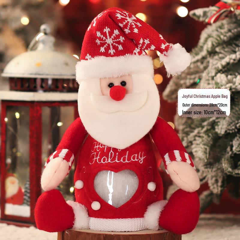 Christmas Eve Gift Bag: Snowman & Santa Candy Packaging for Kids