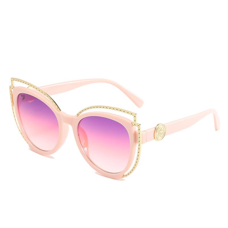 JYL TS Sunglasses Cat Eye Metal Decor Women UV/8316
