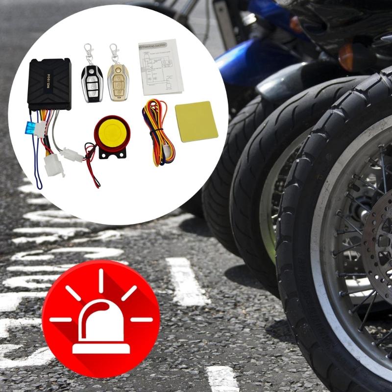 Motorcycle  Automatic Bike Lock Alarm With Fast Alert Siren Auto Unlock Function ABS Waterproof Housing Easy Mounting