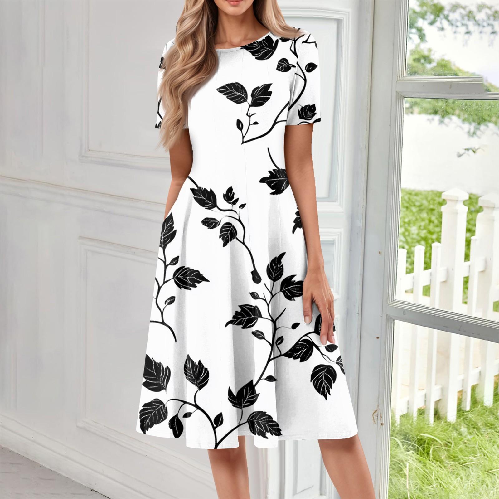 

Женское модное платье с коротким рукавом, винтажным принтом, для косплея, вечеринки, вечернее XL белый