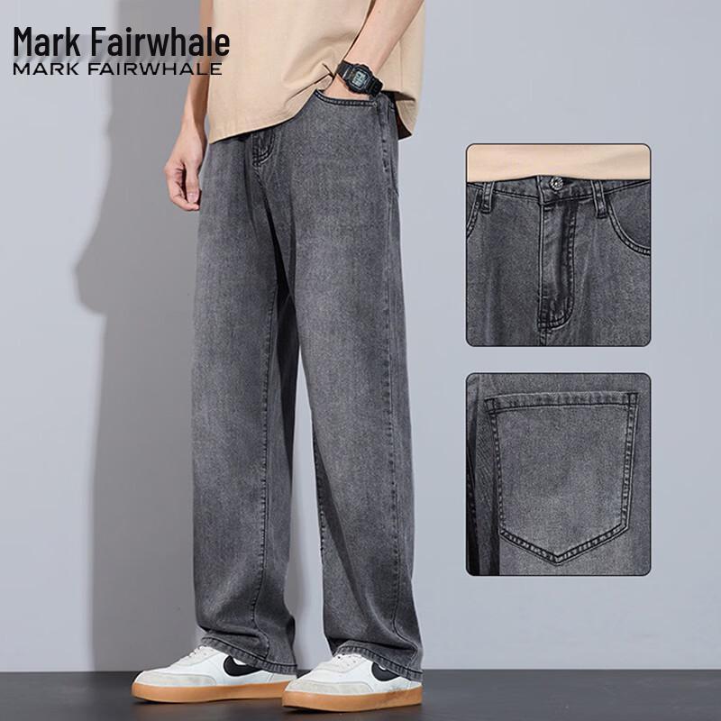 Mark Fairwhale Men's American Retro Loose Straight Jeans