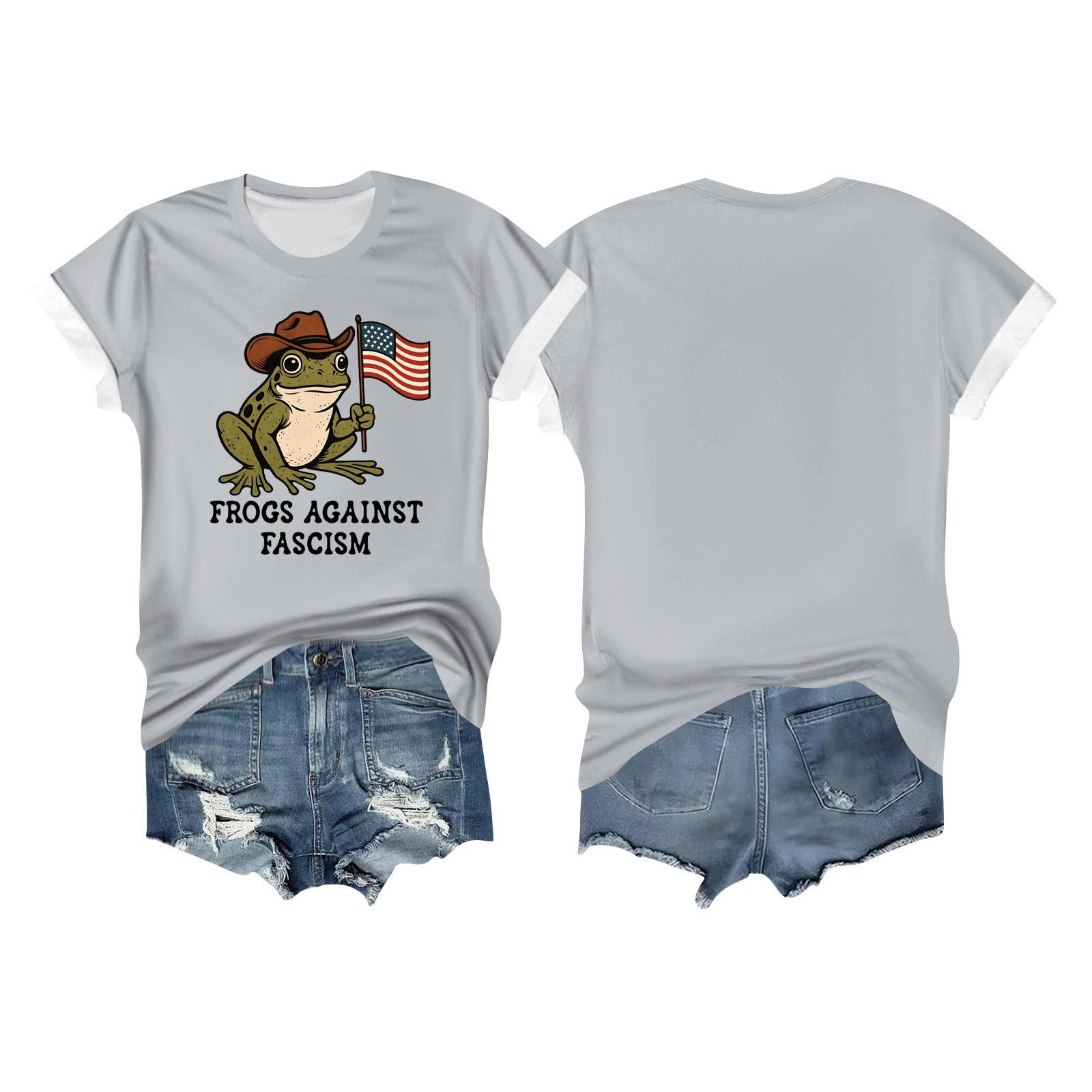 

Женская повседневная футболка с принтом, пуловер с круглым вырезом, топ с короткими рукавами XXXL