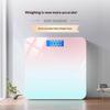 Smart Electronic Health Scale Tempered Glass Surface Lcd Digital Display Gradient Color Multiple Colors Digital Weighing Scale