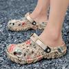 Fashion Men Summer Clogs Slippers Light Soft EVA Men's Hole Shoes Outdoor Sandals Home Garden Shoes Male Beach Water Shoes Size 40-47