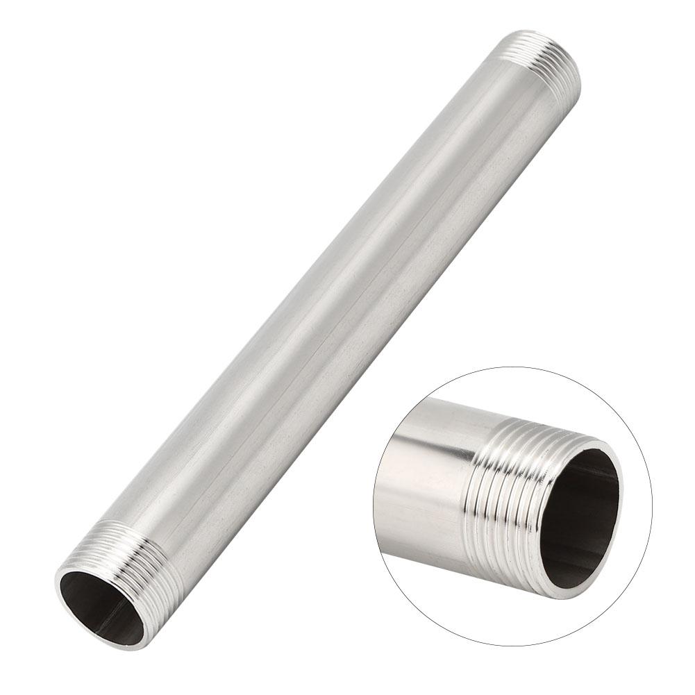 Stainless Steel Male Thread Screwed Pipe Nipple Connector Adapter Pipe Fittings 20cmG3/4 Male