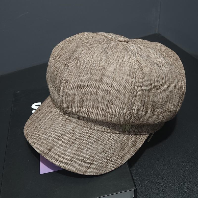 New Retro Literary Octagonal Hat Children's Spring Face Newsboy Hat Versatile Fashion Painter Hat