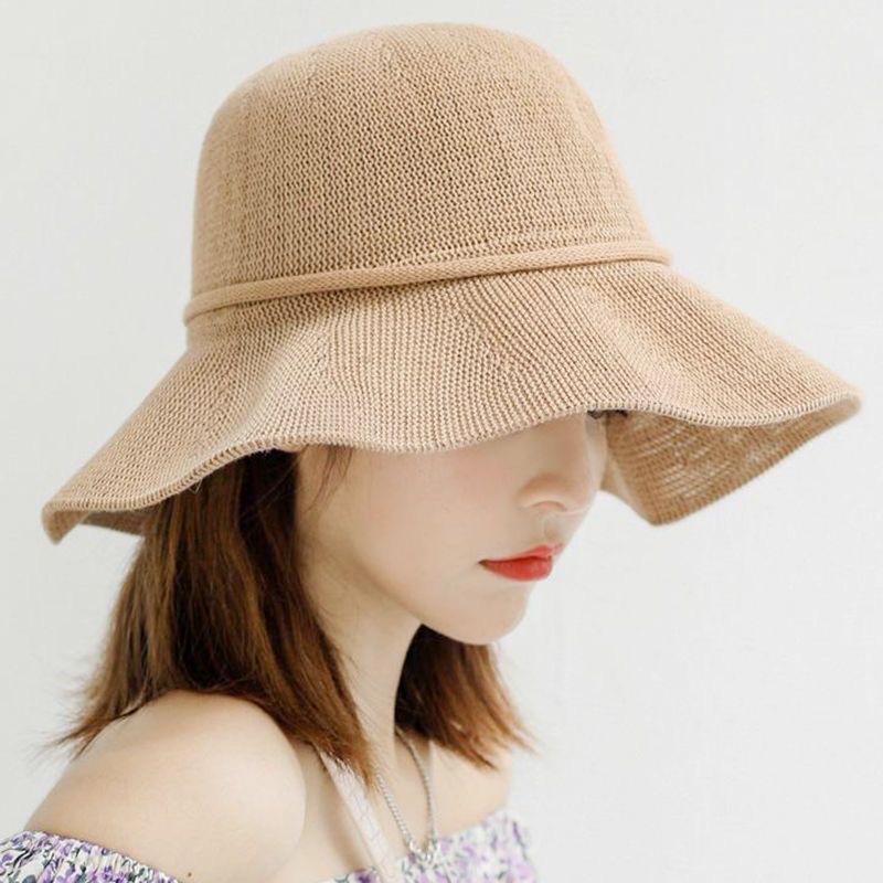 Women'S Lightweight Foldable Wide Brim Straw Sun Hat - Breathable Uv Protection Beach Travel Outdoor Summer Essential