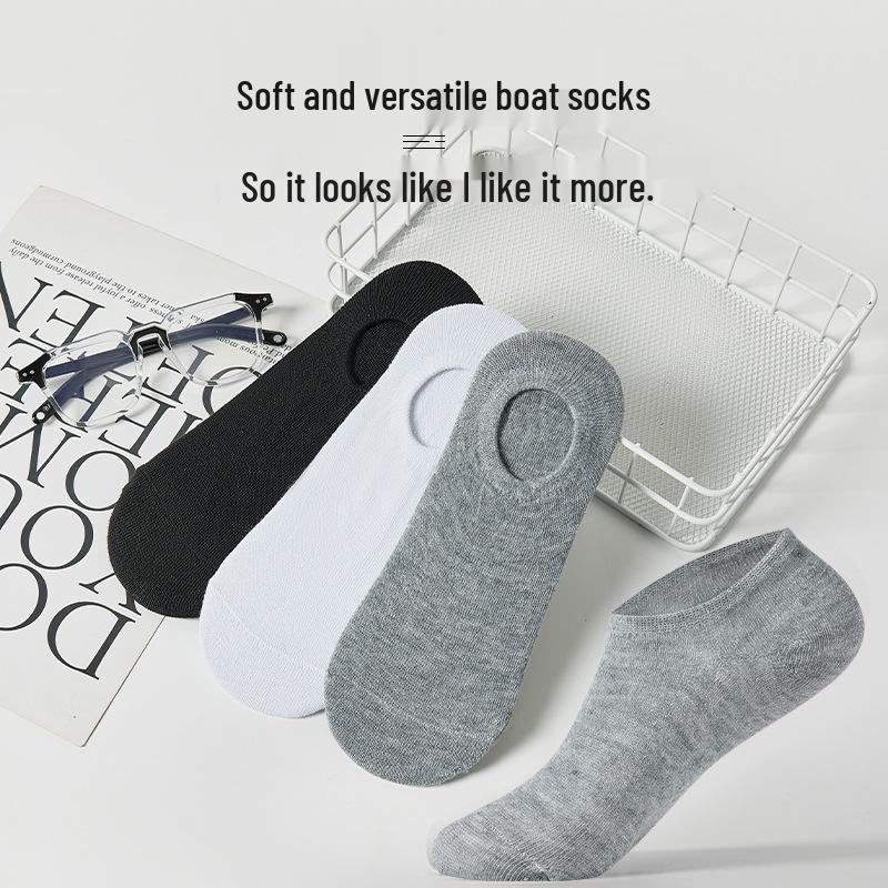 Unisex Mid-Tube Sports Socks - Black, White, Gray, Soft Cotton, Simple Design