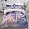 Anime Girl Beding Set, Japanese Manga Duvet Cover, Ultra-fine Fiber Duvet Cover, Adult Plus Children's Duvet Cover Pilowcase