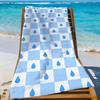 Cute Checkered Pattern Towel Quick Drying Beach Towels Are Suitable For Swimming Pools Camping Yoga And The Gym