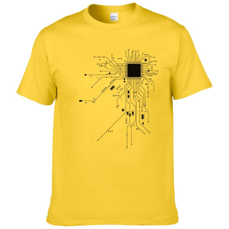 Tricou Bărbați Inimă Nucleu CPU Calculator GEEK Nerd Freak Hacker PC Gamer Vara Mânecă Scurtă Bumbac Mărime Europeană #303