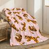 Tiger Throw Lightweight 240g Flannel Blanket Soft Skin-friendly for Summer Cooling