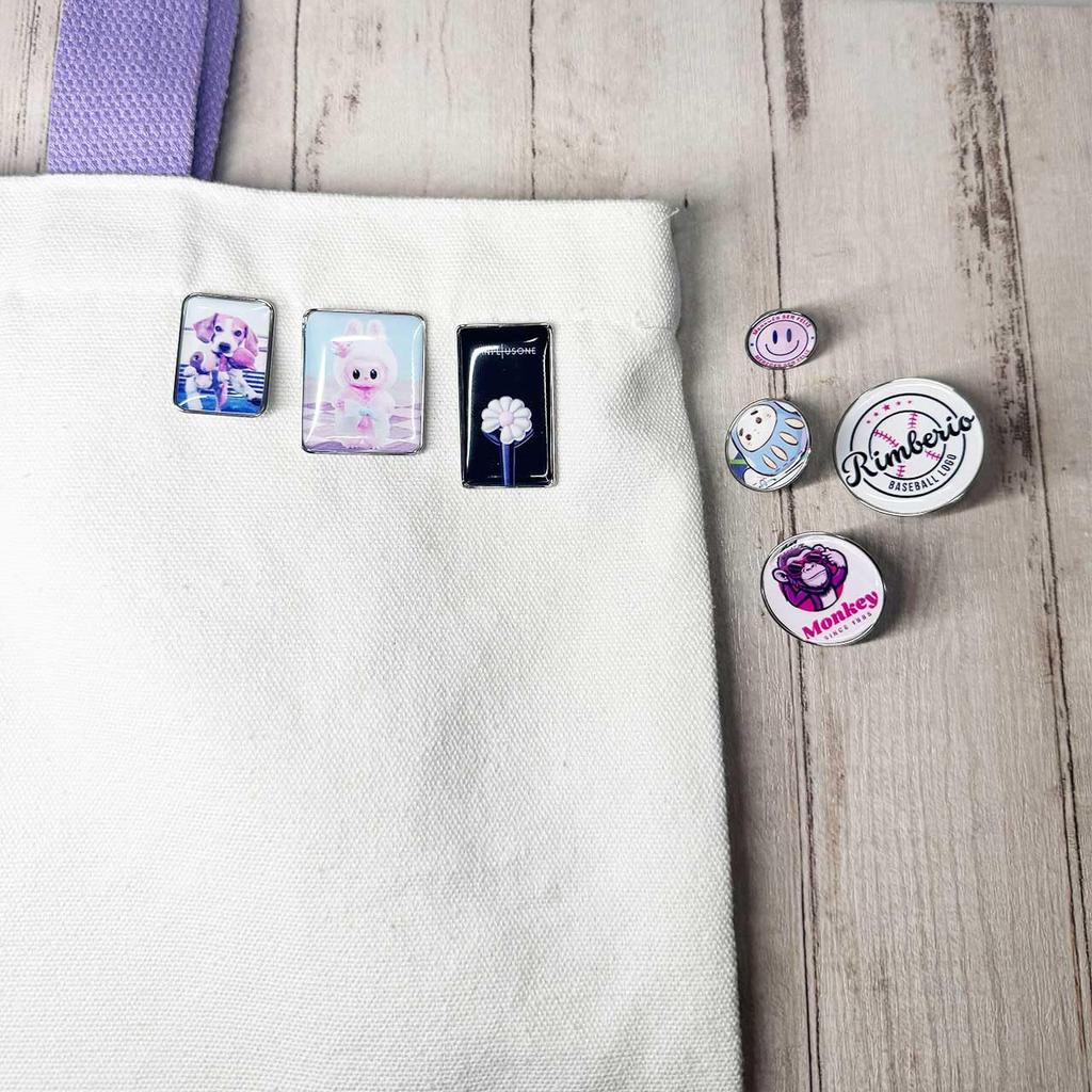 Customized Round Mini Dome Brooch Pin Badges with Bases and Handmade Pin Pack of 10 Pins, Pins, Badges, Backings, Badges, Round, 15mm,