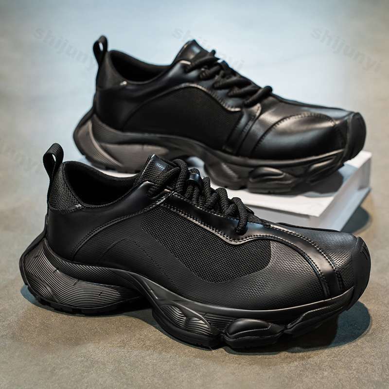Fashion 2025 Autumn New Men's Fashion Niche Design Casual Thick Soled Sports Shoes Mesh Breathable Comfortable Low Top Platform sneakers