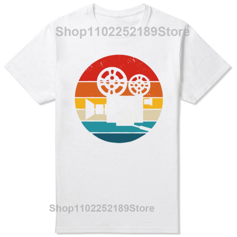 

Graphic Cotton Streetwear Short Sleeve Vintage Movie Director Gifts Tshirt Camera Vintage Film Making Filmmaker T Shirt Summer S