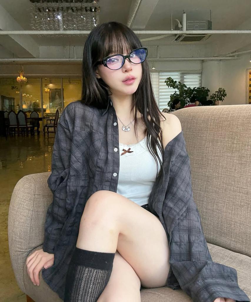 MUAHMUAH Loose Fit Check Long Sleeve Shirt [5 Colors]