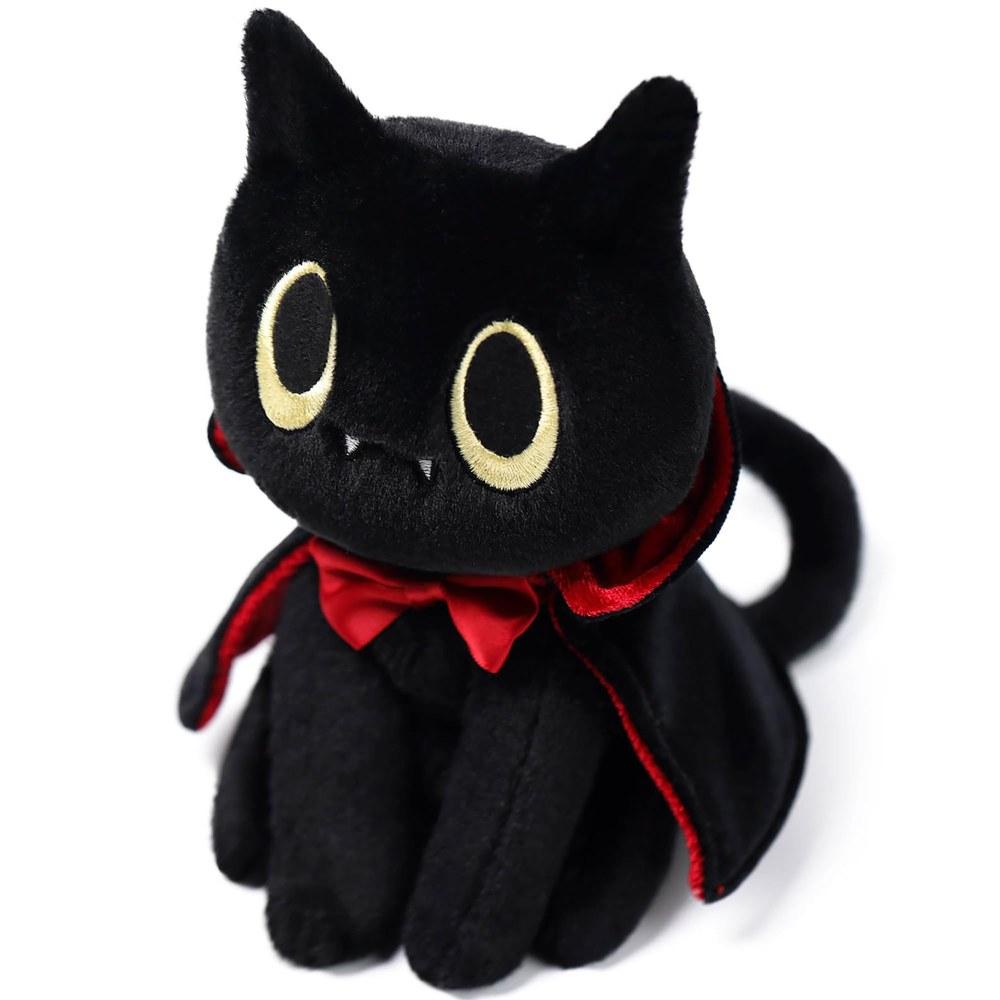 McHugs Dracula Cat Plush Toy MC400075 Black Halloween Cat