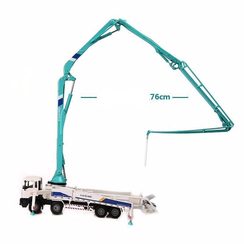 Bilmodell i skala 1/55, Legering Bilmodell Betongpumpe Bil Voksen Metalldekorasjon Julegave Nyttårsgave