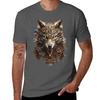 Steampunk Wolf Gothic Cyberpunk Retro Metal Punk Industrial Tshirt Simple Graphic Design Tshirt