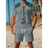 Leisure Sports Suit Breathable Outdoor Men's Round Neck T-shirt Shorts