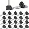 Threaded Knurled Thumbscrew, Monitor Screws for Vesa Mount Screws Carbon Steel Clamping  Mounting