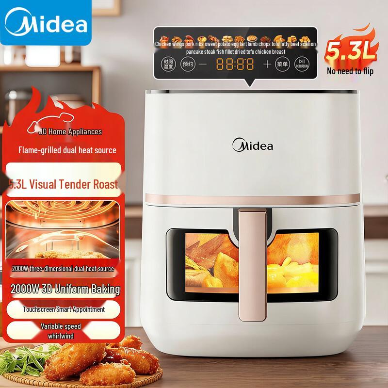Midea 5.3L Visible Smart Touch Control Air Fryer