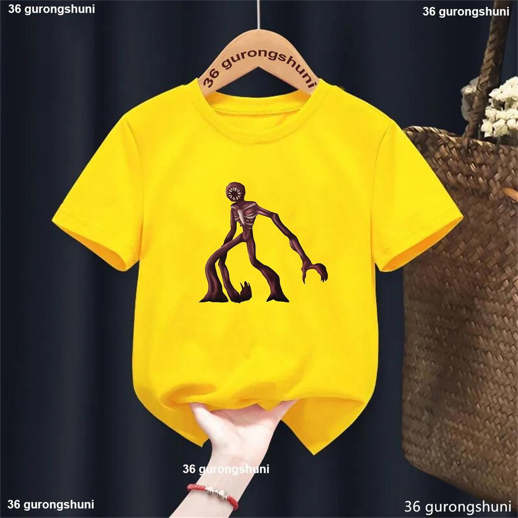 Summer Casual All The Entities New Doors Game Update Kids T-Shirt Cartoon Print Boys Tshirt Boys/Girls Clothes Shirt Tops