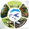2 In 1 Hole Puncher And Pipe Cutter With 16pcs Drip Irrigation Plugs Pipe and Emitters Insertion