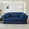1/2/3/4 Seater Seersucker Grid Sofa Cover Dirt-resistant Sofa Slipcover Sofa Protecter  Living Room