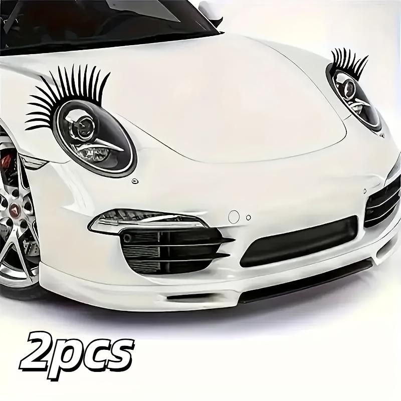 2pcs Eyelashes Specially Designed for Automobiles, Car Headlights Eyelash Sticker,