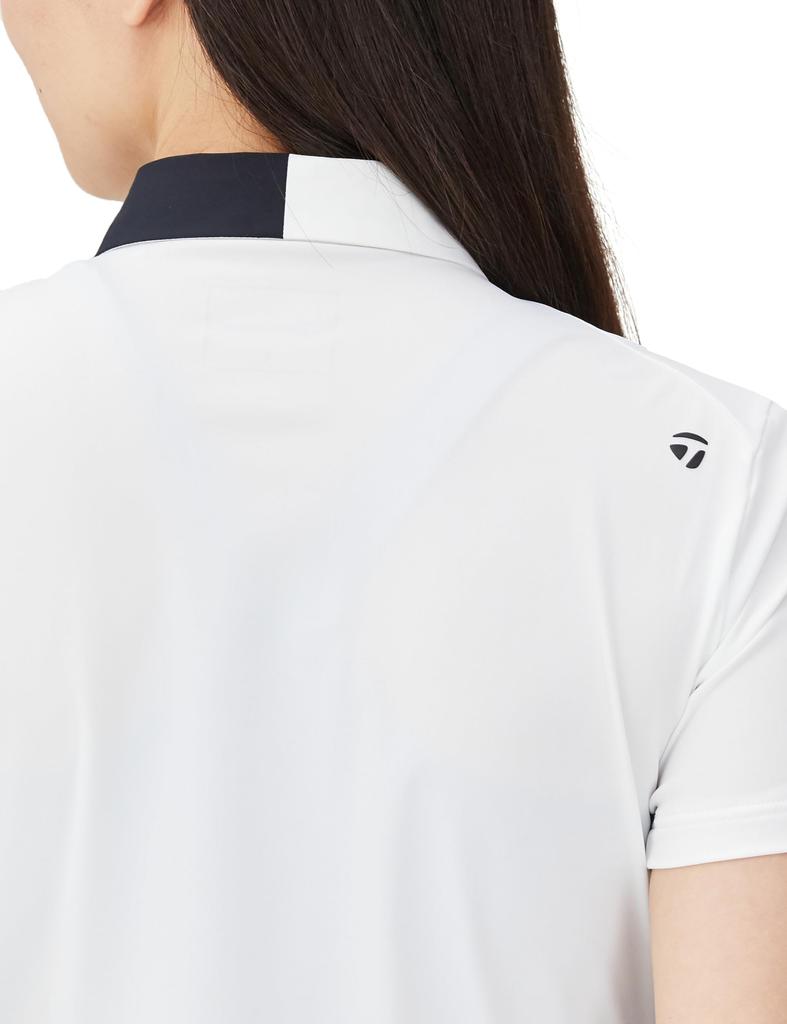 TaylorMade Tour TM Basic S/S Polo Shirt, White, Size Small, Women's, 2024 Spring/Summer, TL458