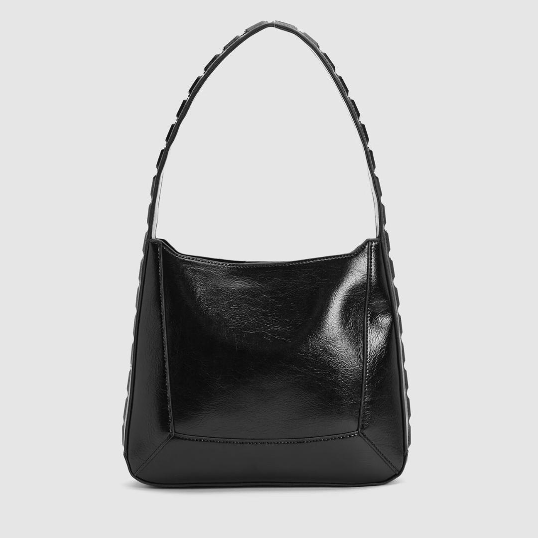 

Новая женская стильная сумка через плечо Tote простого дизайна черная