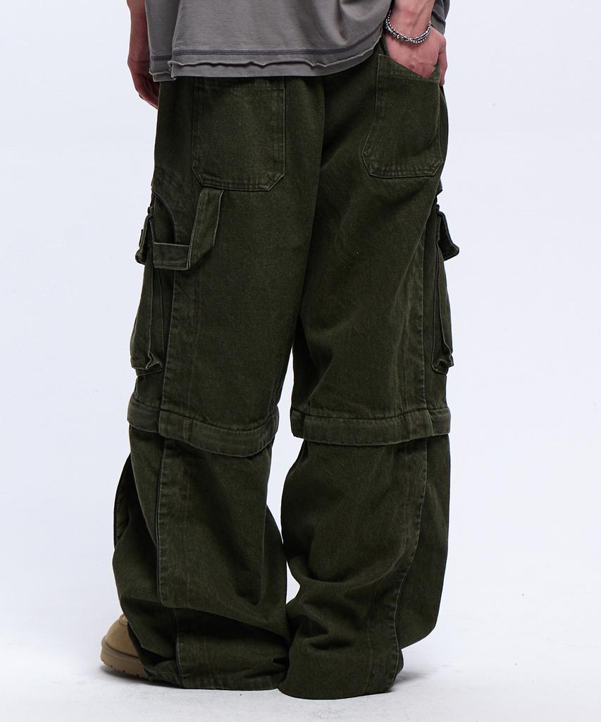 Aleseueseussi Convertible Carpenter Pants - Khaki