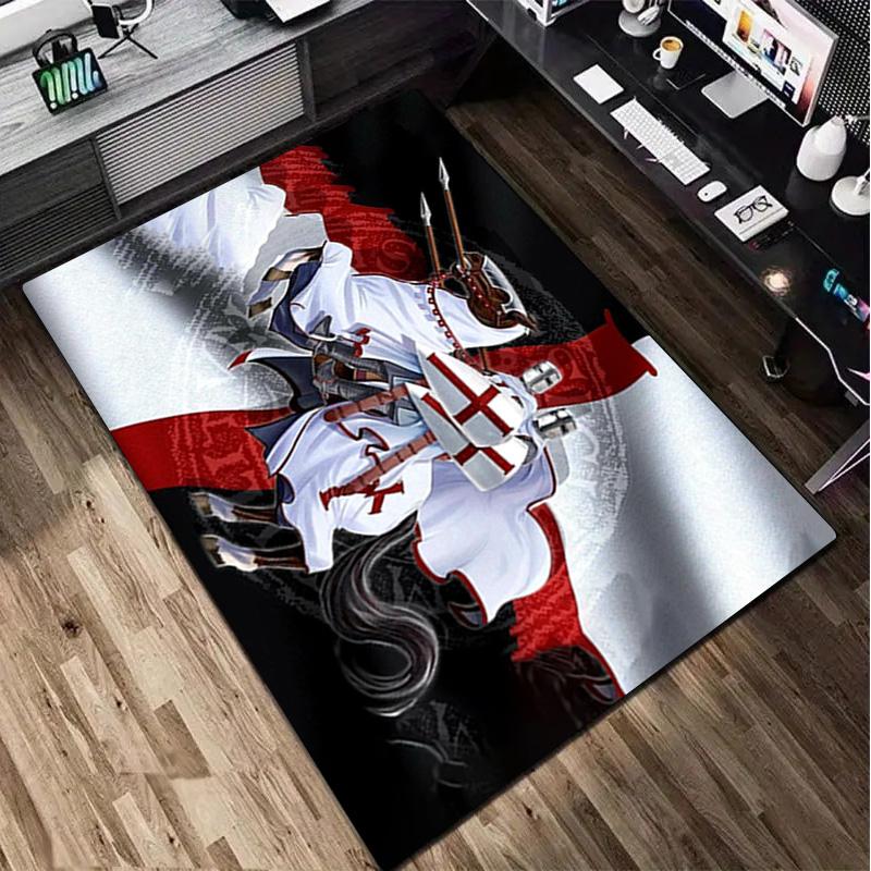 Knights Templar Rug - home decoration Carpet For Living Room Bedroom Flooring Computer Chair Area Rug