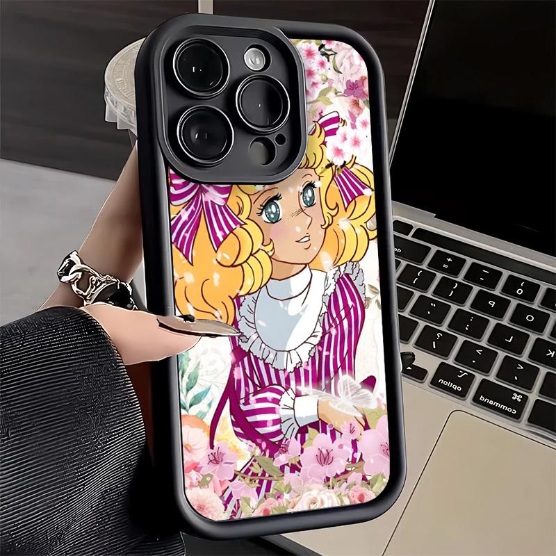 Phone Case for iPhone 17 Air 16E 15 16 Pro Max Anime Candy Candy Cover 14 Plus 13 12 Mini Soft Shell Silicone Fundas