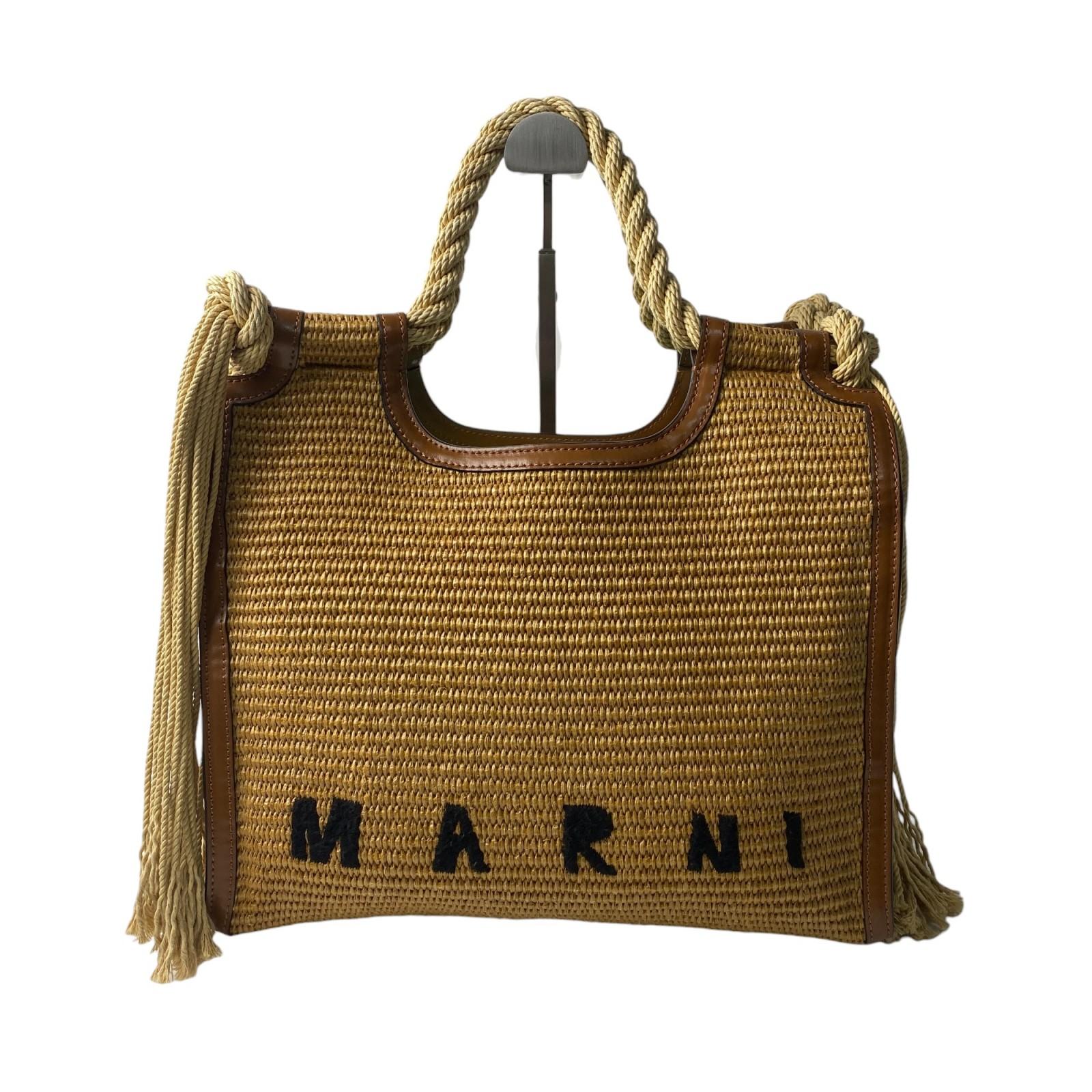 

Used MARNITote Bag Brown leather/cotton Women